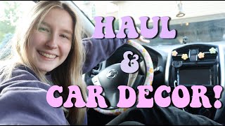 MASSIVE HAUL &amp; DECORATING MY CAR!! (Temu, Amazon, H&amp;M)