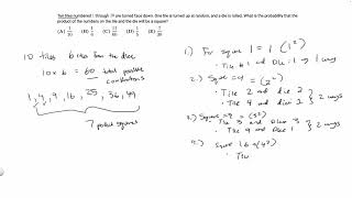 2008 AMC 8 Problem 24 - Ten tiles numbered 1 through 10 are turned face down. One tile is turned