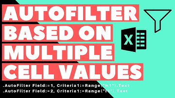 Excel VBA Macro: Autofilter (Based on Multiple Cell Values)
