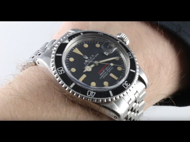 Vintage Submariner "Red 1680 Luxury Watch -
