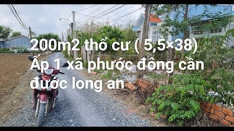 (tạm ngừng giao dịch)Bán 200m2 đất thổ cư ấp1 xã phước đông cần đước long an.