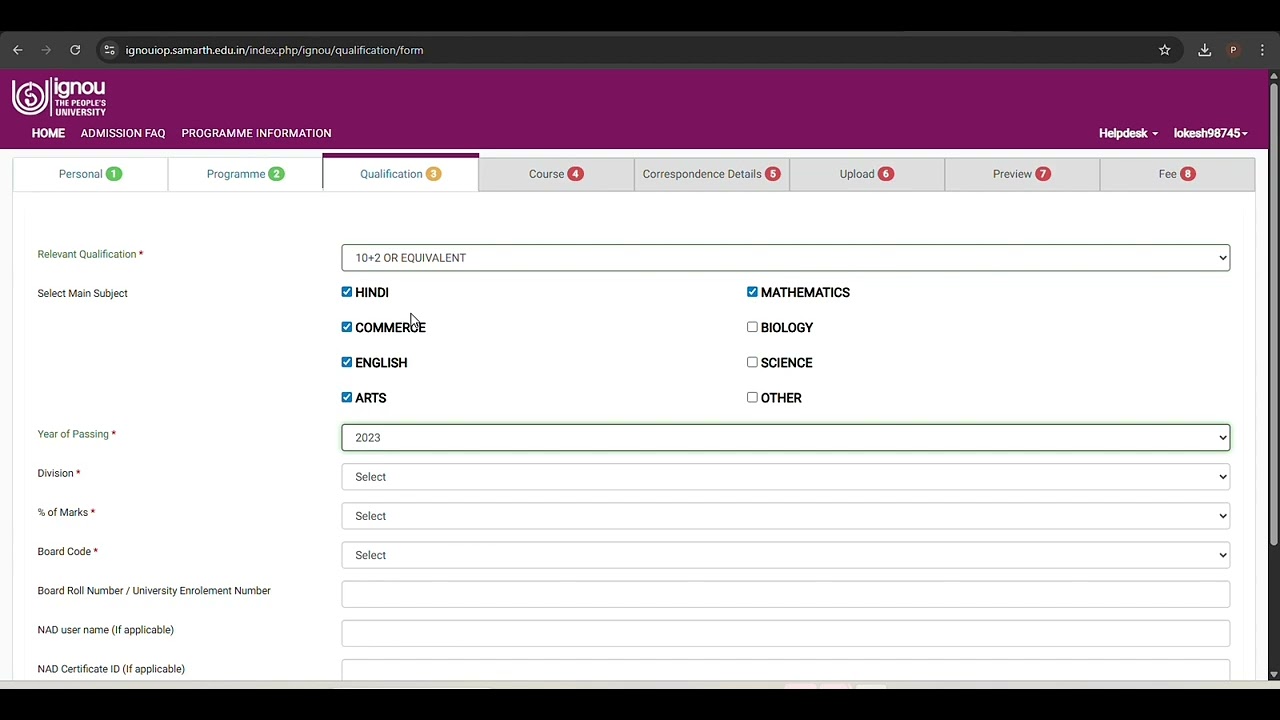 IGNOU Admission Live 🚨 Full Form Fill Up Step-by-Step | Avoid These Mistakes 🔥 Watch Now 👆