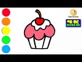 Cupcake drawing how to draw cupcake easy for beginners  enjoy drawing