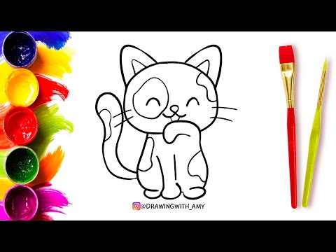 COMO DESENHAR UM GATINHO KAWAII