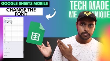 How to change the font on google sheets mobile | how to change font style on google sheets mobile