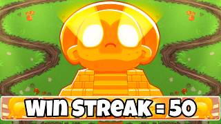 Can I BREAK This Pro Player's 50 WINSTREAK?! (Bloons TD Battles 2)