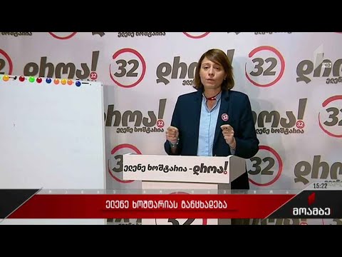 ელენე ხოშტარიას განცხადება