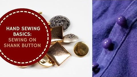 How to Sew on a Shank Button | MadamSew