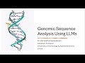 Large Language Models in DNA Sequence Classification