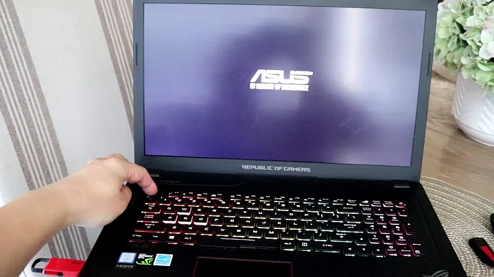 Asus GL753 Boot from a USB Flash Drive, Bios, UEFI Settings