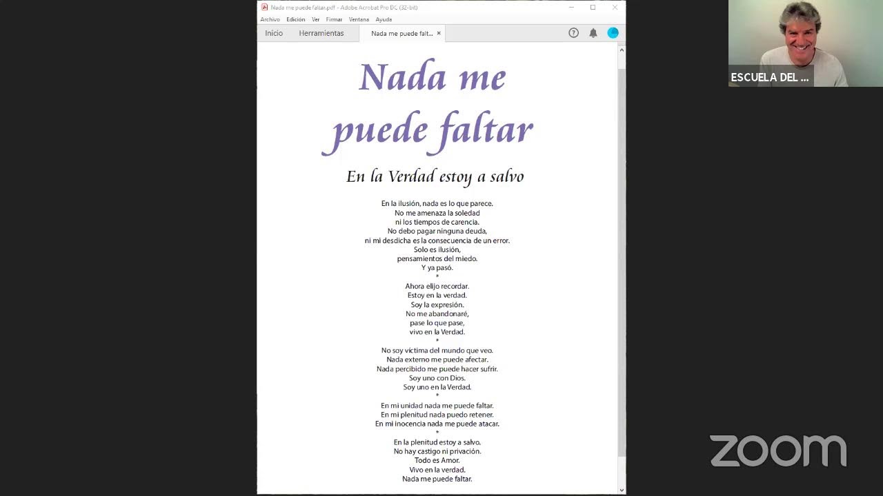 Sesión de Enfoque · Nada me puede faltar