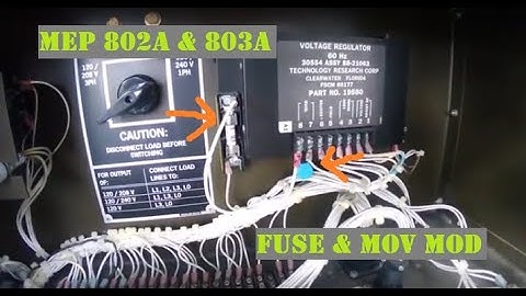 MEP 802A - Required modifications (MOV mod Fuse mod)