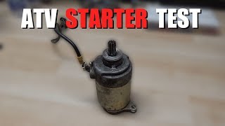 How to Test an ATV Starter!