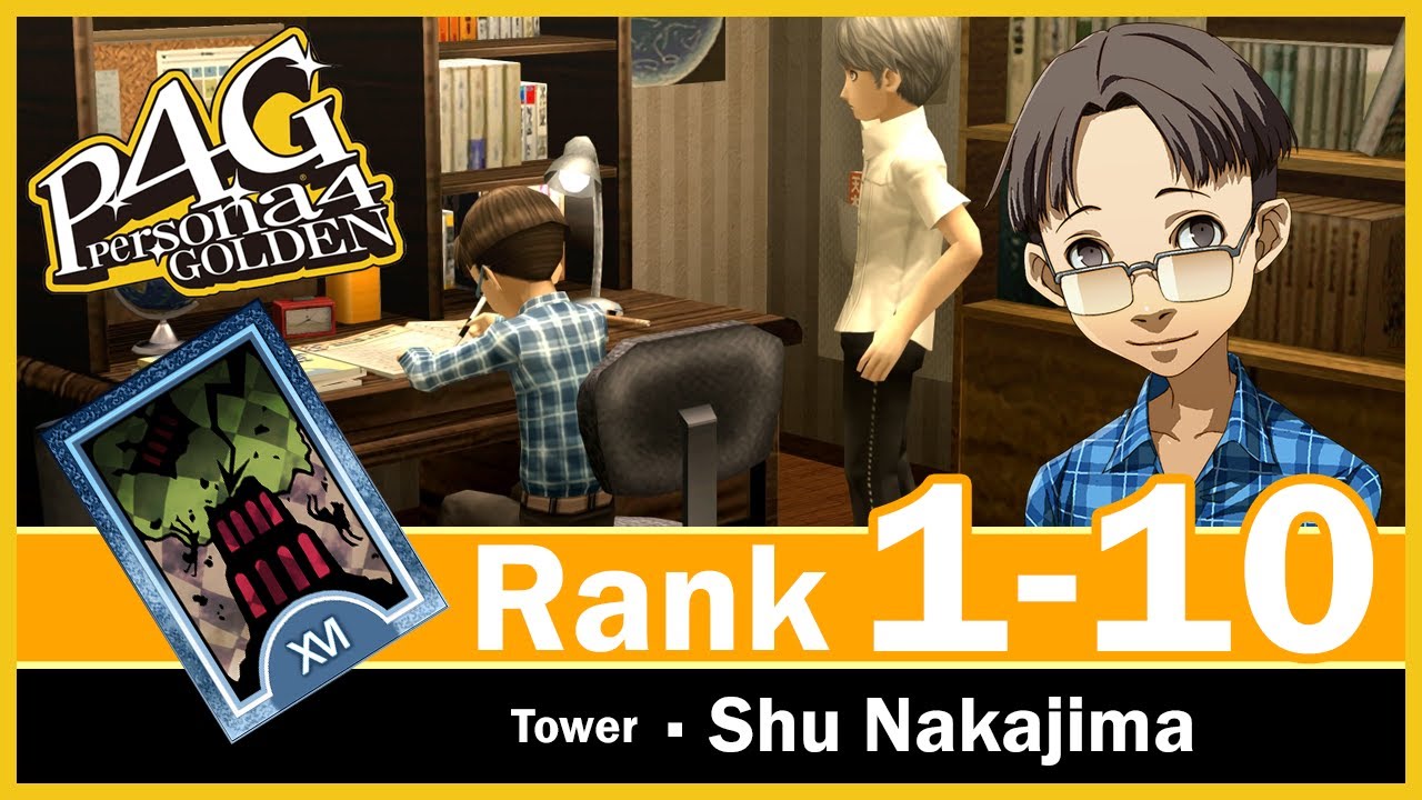 Shu MAX Social Link 1 to 10 - Persona 4 Golden