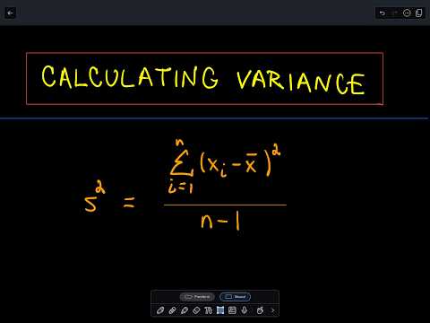 Statistics - Calculating Variance