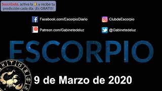 Horóscopo Diario - Escorpio - 9 de Marzo de 2020