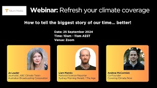 Webinar: Refresh your climate coverage!