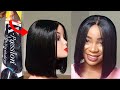 STRAIGHT BOB CROCHET WIG USING X-PRESSION BRAID EXTENSION / No Closure Wig