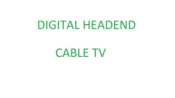 cable tv digital headend system ! encoder to qam modulation