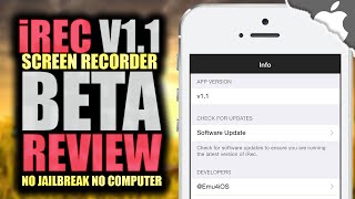 iREC: v1.1 Screen Recorder Review... (NO JAILBREAK) (NO COMPUTER) screenshot 5