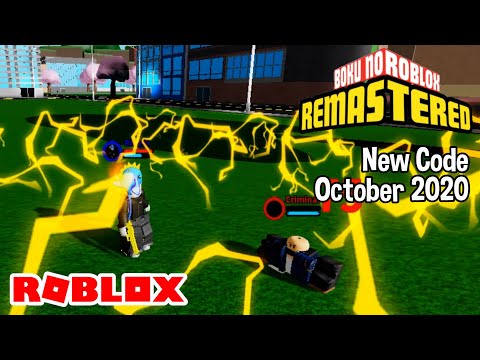 Roblox Boku No Roblox Remastered Codes October 2021