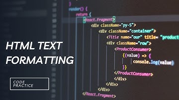 html text formatting