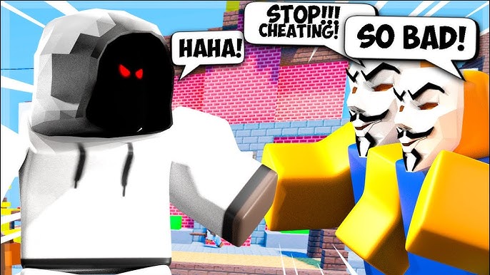 I used CHEATS to troll a HACKER in Roblox Bedwars! - BiliBili