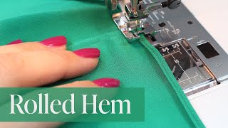 Sewing a Rolled Hem / Pin Hem