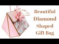 Unusual Diamond Shaped Gift Bag