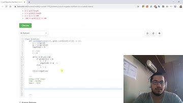 1351. Count Negative Numbers in a Sorted Matrix - [Python] - Leetcode