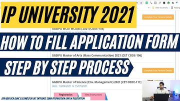 How to fill IP University Application form 2021 GGSIPU Step by Step Process