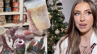 spend the day with me | decorating for christmas 2021, candle shopping & more