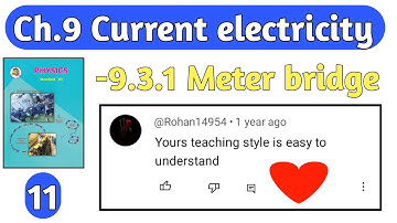 ch 9 current electricity 11|| class 12||Maharashtra board||physics|| meter bridge