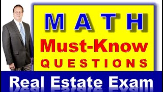 Most Common Questions on the Real Estate Exam 2022  MATH  How to PASS the Real Estate Test