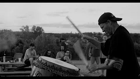 Peter Zink playing the Odaiko Drum - Canon R5, Hel...