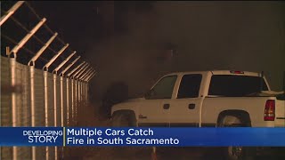 Four Cars Damaged In South Sacramento Fire