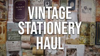 My HUGE vintage stationery haul  Journalsay unboxing