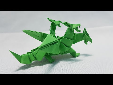 ORIGAMI GHIDORAH DRAGON - How to make King Ghidorah || Gấp rồng 3 ...