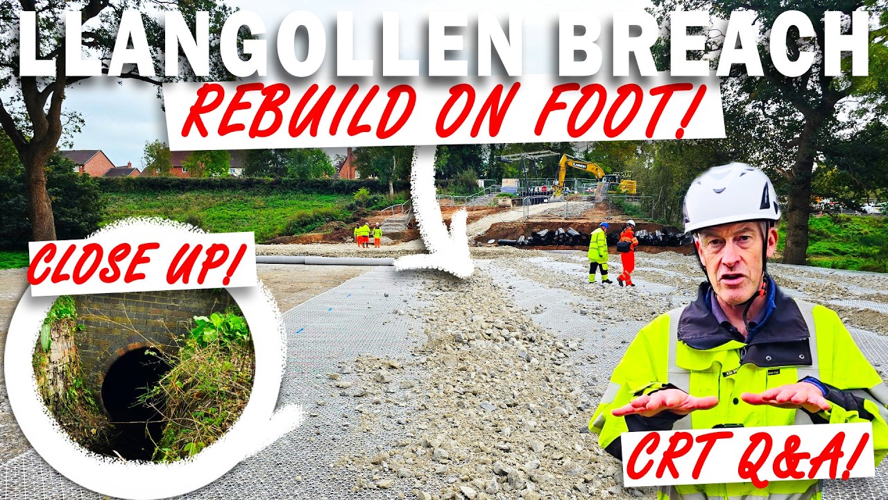WILL WHITCHURCH ARM BE DAMED?! VITAL Q&A With CRT Engineer! Llangollen BREACH Site Visit