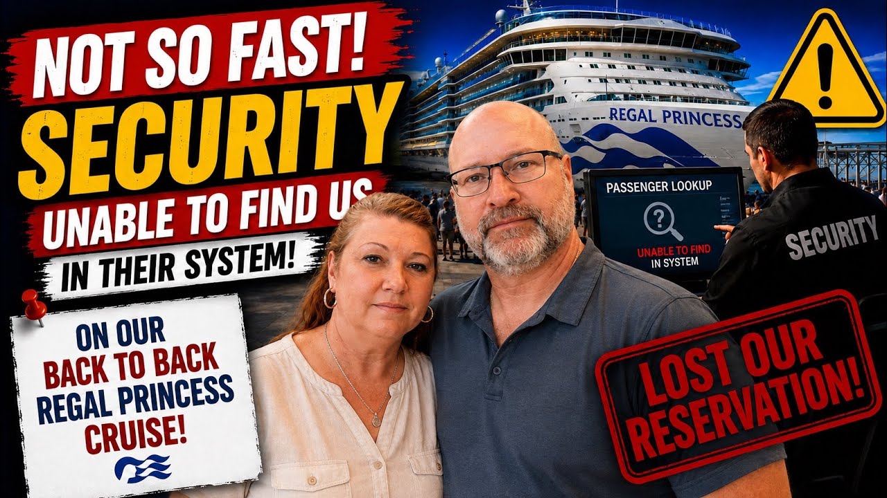Security Couldn’t Find Us! 😳 Our Back-to-Back Regal Princess Cruise Almost Went Wrong