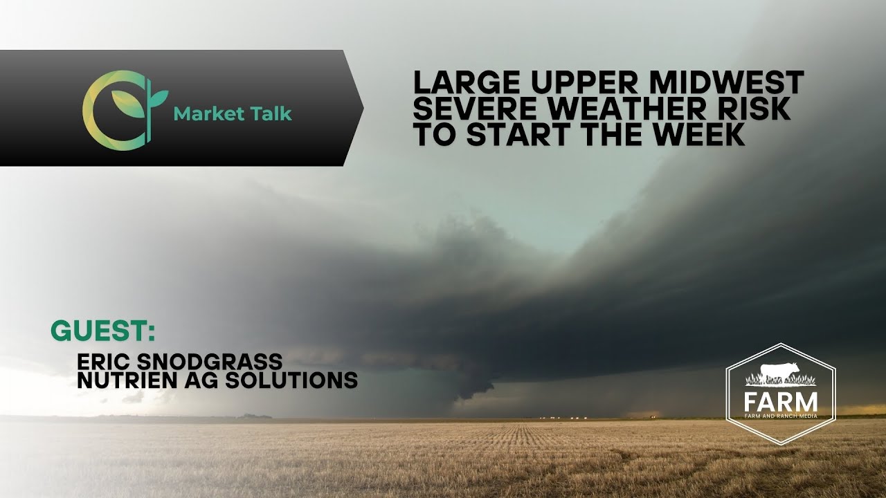 Large Upper Midwest Severe Weather Risk to Start the Week - YouTube