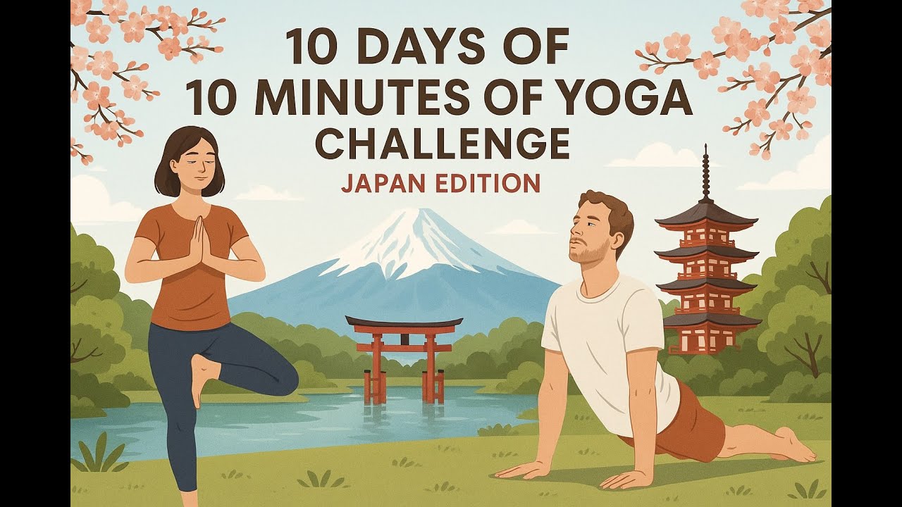 10 days of Yoga Challenge - 10minutes each day - Japan edition - YouTube