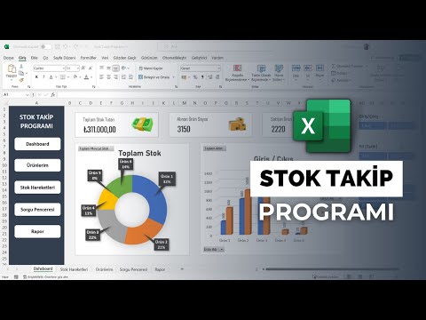 Excel'de Stok Takip Programı Oluşturmak | DashBoard , Stok Harekerleri, Stok Raporu