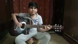 #Apeejay #school student Kanishk Aggarwal presents #Raag #Kalavati with his #guitar