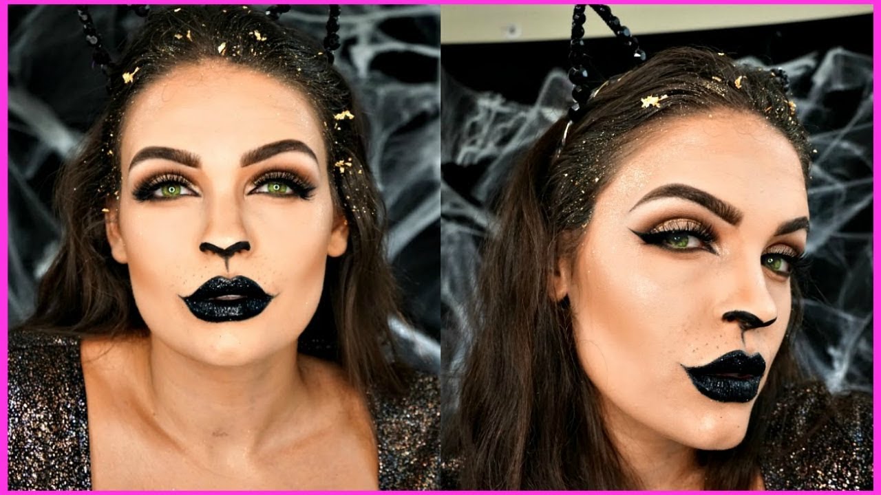 Glam Cat Halloween Makeup YouTube