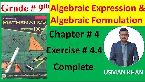 class 9th maths, #chapter4, Algebraic expression and Algebraic formula