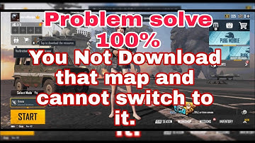 You Have Not download the map and cannot switch to it | TDM Not Starting Problem | PUBG Mobail