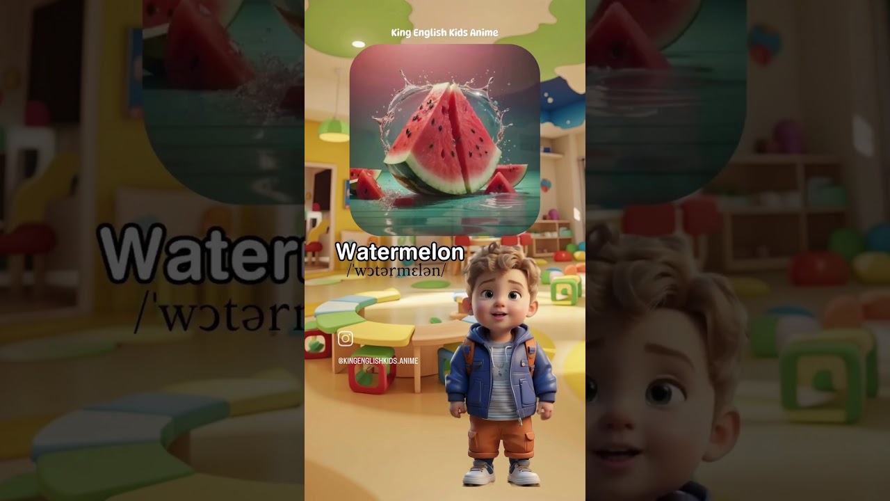 English for kids -Learn fruit 🍓🍑