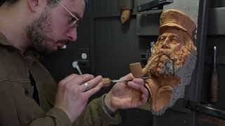 CARVING A WEATHERED SAILOR IN WOOD