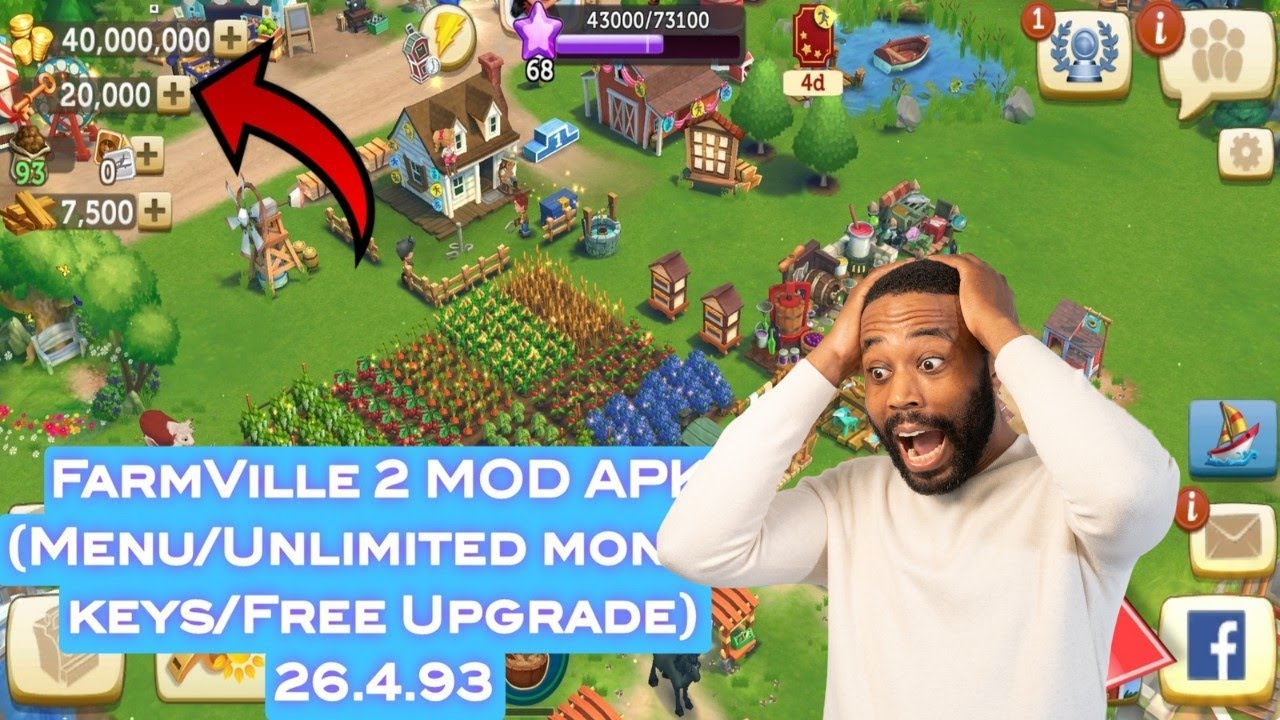 FarmVille 2 MOD APK (Menu/Unlimited money, keys/Free Upgrade) 26.4.93